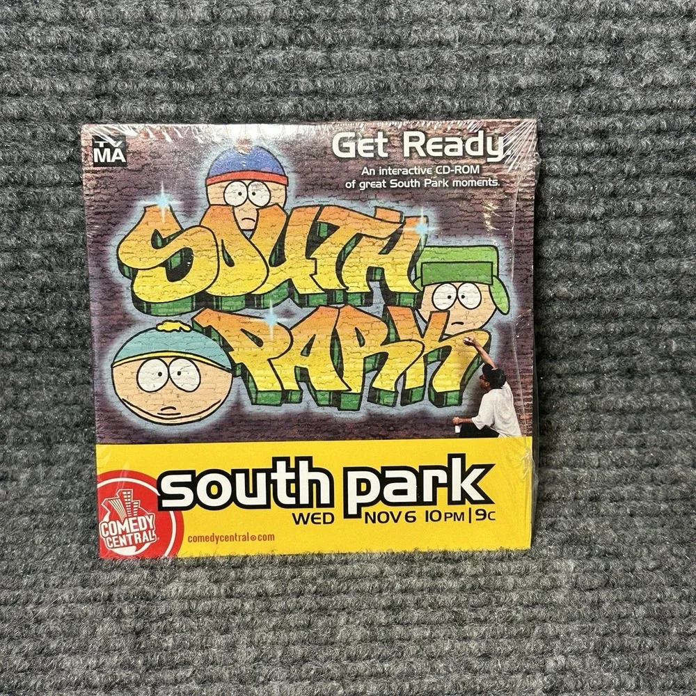 South Park Interactive CD-ROM GET READY Promotion Promo PC‎ 2002 Sealed NEW